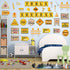 Outus 47 Pcs Construction Bulletin Board Set Construction Theme Cutouts Tools for Success Classroom Decorations for Kid Students Back to School Gi...