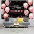 Blulu Retirement Party Decorations, Extra Large Fabric Retire Sign Banner Photo Booth Backdrop Background with Rope for Retirement Party Favor(72....