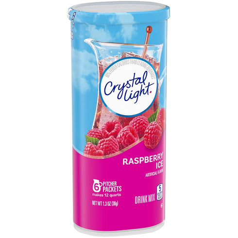 Crystal Light Sugar-Free Raspberry Ice Drink Mix (6 Pitcher Packets)...