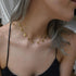 Gold Tiny Disc Chain Choker Coin Short Layering Necklace 14 Inch with 2 Inch Extender...