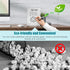 Frosted Acrylic White Board 8x6 Inches, Frameless Desktop Tablet Dry Erase Board with Flexible Magnetic Stand and Markers, Mini Whiteboard Desk Ac...