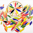 200g Ceramic Mosaic DIY Set Colorful Petal Ceramics Leafy Vein Mosaic Tiles Craft Materials Mosaic Art Materials - Red...