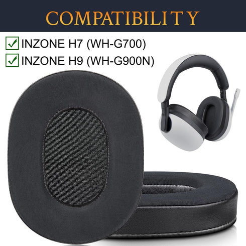 SOULWIT Replacement Earpads for Sony Inzone H7(WH-G700)/H9(WH-G900N) Wireless Gaming Headset, Ear Pads Cushions with Noise Isolation Foam, Ice Sil...
