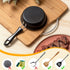 Tessco 2 Pieces Mini Cast Iron Skillet 4.7 Inch Round Mini Non Stick Fry Pan Single Egg Frying Pan with Heat Resistant Handle for Cooking Baking C...