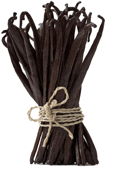 10 Organic Madagascar Vanilla Beans - Whole Extract Grade B Pods for Baking, Homemade Extract, Brewing, Coffee, Cooking...