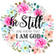 Fabric Panel 16"x16" Bible Verse 100% Cotton Quilting Panel Square Psalm 46:10 AM343...