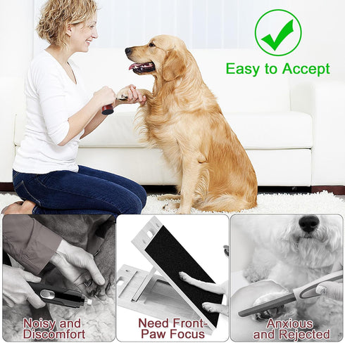 Dog Nail File with 8 Pcs Replaceable Sandpaper Dog Nail File Scraper Stress Free Dog Scratch Pad Mini Nail Scratch Board for Dog...