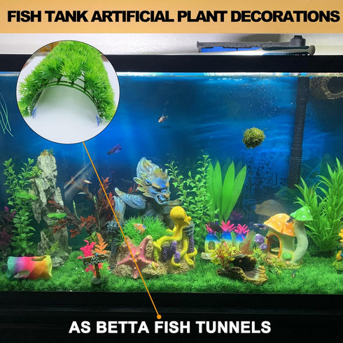 2 PCS Hermit Crab Climbing Toys Faux Grass Mat 10 x 10 Inch Fake Turf Hermit Crab Climbing Wall Fish Tank Artificial Plant Decorations Hermit Crab...