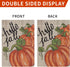 Fall Garden Flag 12x18 Inch Double Sided, Happy Fall Pumpkin Yard Flag Small Autumn Seasonal Outdoor Decoration...