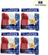 Party Essentials Patriotic Assortment Hard Plastic Combo Pack, Disposable Cutlery, Red/White/Blue, 204 Pieces/ 68 Place Settings...