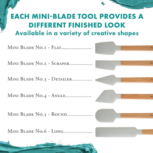 Princeton Artist Brush Catalyst Silicone Mini Blade Tool, White M-01 (M-0-1)...