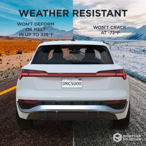 Rightcar Solutions Silicone License Plate Frame | The Original Premium Grade Silicone Car Plate Frame | Rust Proof, Rattle Proof, Weather Proof Li...