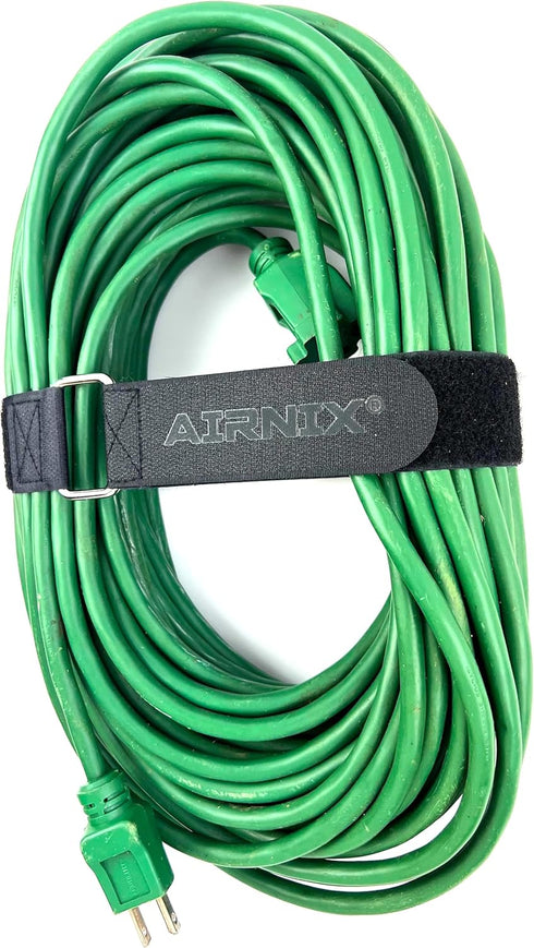 4pc 22" x 1.5" (19" useable) Hook and Loop Nylon Cinch Straps, Reusable Fastening, Securing, Cable Straps, Metal Buckle, Black...