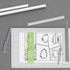 Pacific Arc Modern Bold Lettering Template Guide, with 1/8 to 1/4 Inch Letters...