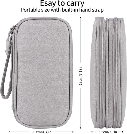 JIAKAI Travel Cable Organizer,Electronics Accessories Organizer Bag,Electronic Organizer Travel Universal Cable Organizer Electronics Accessories ...