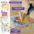 Kids Travel Educational Activity Book with Washable Markers - Car and Airplane Activities, Learning Toys for Toddlers- Search and Find, Reusable S...