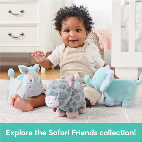 GUND Baby Safari Friends Collection Plush Elephant with Chime, Sensory Toy Stuffed Animal for Babies and Newborns, Teal, 7"...