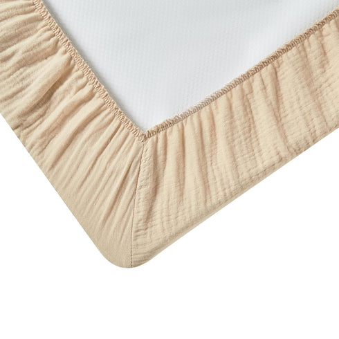 Baby Muslin Changing Pad Covers, Neutral Fitted Muslin Diaper Changing Table Pad Sheet Covers for Newborns Infants Baby Boys Girls (Beige)...