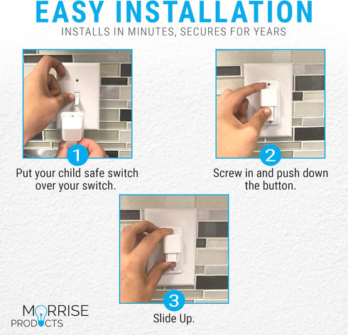 Child Safety Garbage Disposal Light Switch Lock | Guard Children Protect With Push and Slide Switch...