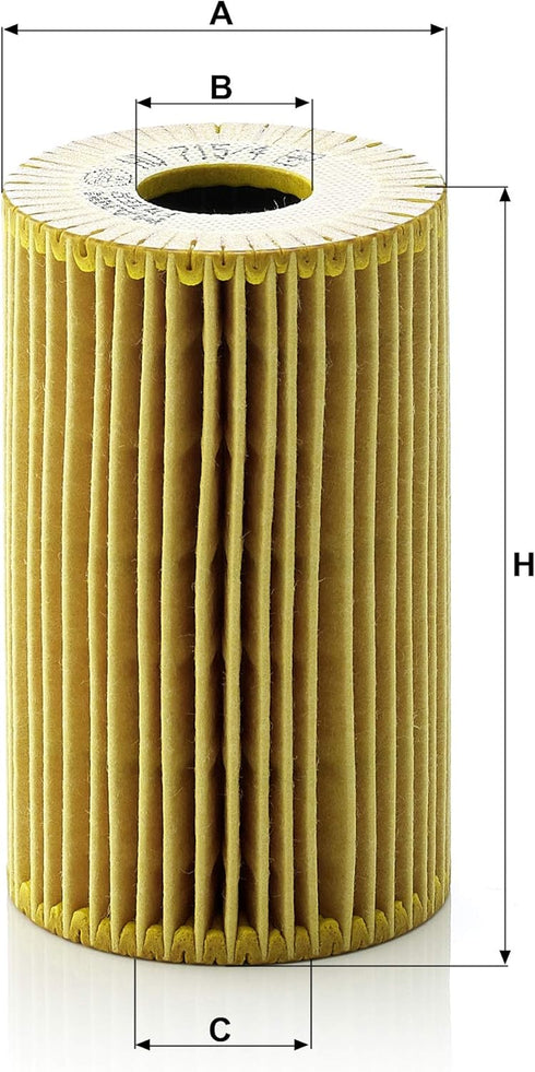 Mann Filter Mann-Filter HU 715/4 X Metal-Free Oil Filter...