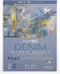 Clairefontaine - Ref 975385C - Paint'ON Mixed Media Denim Glued Pad (20 Detachable Sheets) - 22.29 x 30.5cm (9 x 12in), 250gsm Heavyweight Paper (...