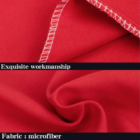 NTBAY Standard Pillowcase Set - 2 Pack Brushed Microfiber 20x26 Pillowcases - Soft, Wrinkle-Free, Fade-Resistant, Stain-Resistant, Red Pillowcases...