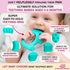Teething Ring for Babies 0-6 Months - 5X Pain Relief Smart Teether - Zero Developmental Delay Silicone Teether - Cute Infant Chew Toy, Shower Gift...