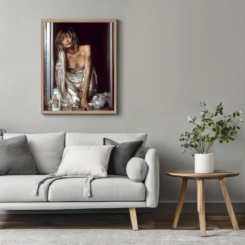 Posterizer 1 pcs-retro chic high fashion candid photography stye art of woman 3-Photography Art-Retro Art-Decor for Home & Office- unframed wall a...