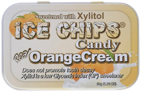 Ice Chips Hand Crafted Candy Tin Orange Cream - 1.76 oz...