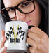 3dRose mug_210741_4 Car Race Start Your Engine Sign Mug, Black, 11 oz...