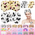 CHNLML Women Spa Headband Sponge,6PCS Bow Face Wash Headband and Wristband Set, Makeup Headband, Spa Headband,Makeup Headband, Skincare Headbands ...