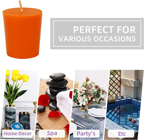 Orange Votive Candles...