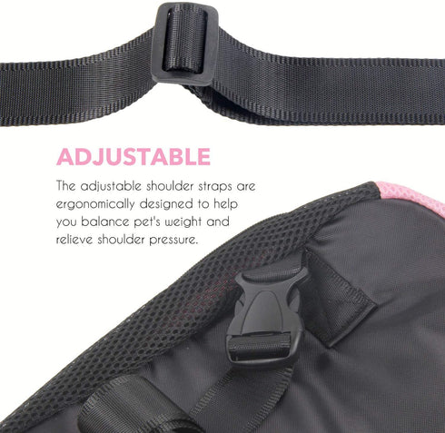 Dog Carrier Pink Legs Out Front Pet Carrier Backpack Comfortable Puppy Bag with Shoulder Strap and Sling for Travel Hiking Camping Outdoor...