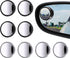 8 Pcs Blind Spot Mirrors for Car, 1.97’’ Round HD Convex Mirror, 360° Wide Angle Side View Mirror with ABS Housing for a wide range of models (bla...