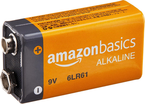 Amazon Basics 12-Pack 9 Volt Alkaline Performance All-Purpose Batteries, 5-Year Shelf Life, Packaging May Vary...