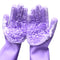 Silicone Dishwashing Gloves for Washing Dishes - Reusable Rubber Gloves for Cleaning The Home Dish Gloves for Dish Wash Pet Care Car Washing - Kit...