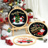 3 Sets Christmas Embroidery Starter Kit with Pattern for Beginners, Embroidery Kits with Christmas Pattern, Cross Stitch Set with Plastic Embroide...