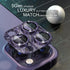 Choiche for iPhone 14 Pro/iPhone 14 Pro Max Camera Lens Protector, Bling Camera Cover with 9H Tempered Glass Lens Screen Protector Metal Ring Deco...