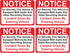 (4 Pack) Notice Vehicle is Equipped with Audio and Video Recording Devices Consent by Entering Sticker - Self Adhesive" 2½ X 3½" 4 Mil Vinyl Decal...