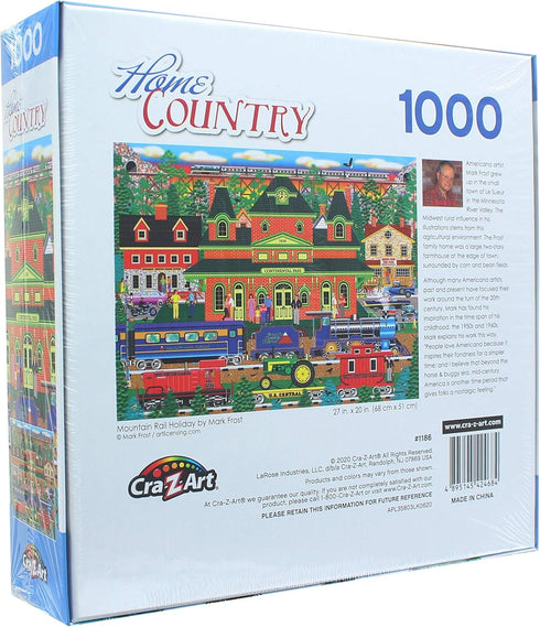 Home Country - Mountain Rail Holiday - 1000 Piece Jigsaw Puzzle for Adults...