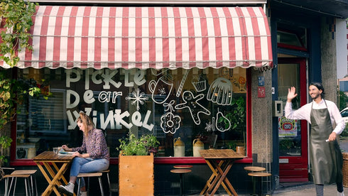 edding 4090 chalk marker - multi-coloured (basic) - 5 chalk pens - chisel nib 4-15 mm - wet wipe pen for chalkboards, windows, glass, mirrors - li...