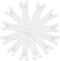 22 Inch YKK White Zippers 12 Pieces-Made in USA- For Apparel, Bags, Sewing & Craft Projects...