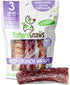 Nature Gnaws Beef Trachea Crunch Wraps for Dogs - Premium Natural Beef Bones - Long Lasting Dog Chew Treats - Rawhide Free - 5-6 Inch, 3 Count (Pa...