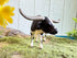Gemini&Genius Farm Animal Toys, Longhorn Cow Action Figure, Hand Painted, 6 Inches Length, Realistic and Durable Farm Toys for Children Boys and G...