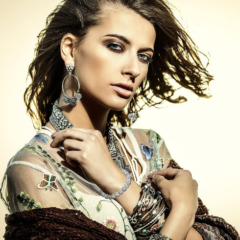 40 Pieces Silver Tone Spacer Loose Beads Hollow Filigree Tibetan Alloy Beads Spacer 12 mm Tiny Metal for Life Design DIY Jewelry Craft Making Neck...