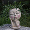 Face Flower Pots Head Planter, Cute Resin Face Planters for Indoor Outdoor Plants, Macetas para Plantas Unique Head Plant Pot Face Vase with Drain...