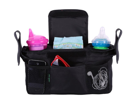 lebogner Luxury Stroller Organizer, Stroller Accessories, Universal Black Baby Diaper Stroller Bag, Stroller Cup Holder, Fits Most Strollers....