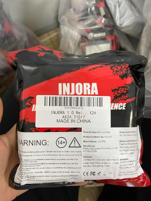 INJORA 1.0 Tires-58 * 24mm All Terrain Super King Trekker Soft Sticky Tires for TRX4M 1/18 1/24 RC Crawler SCX24 AX24,T1017...