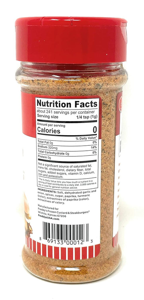 Freddy’s Frozen Custard & Steakburgers | Freddy's Famous Steakburger & Fry Seasoning | 8.5 Oz/ 2.41 g...