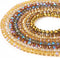 Beadthoven 520pcs 8mm Faceted Rondelle Glass Beads for Jewelry Making Tiny Crystal Beads Briolette Glass Beads Loose Spacers Strands for Jewelry M...